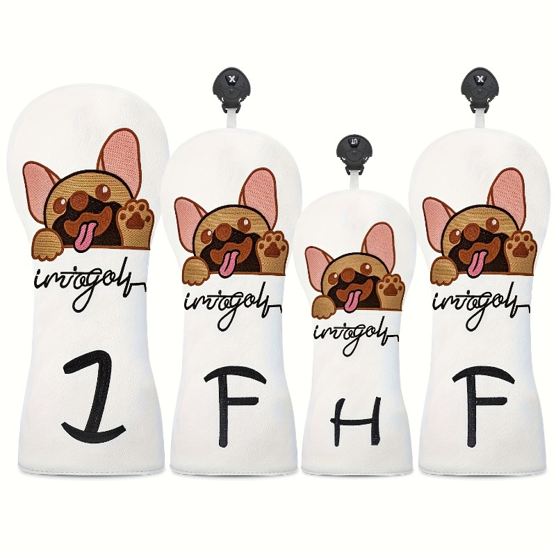 Golf Equipment Storage - 1pc Puppy Golf Club Cover -