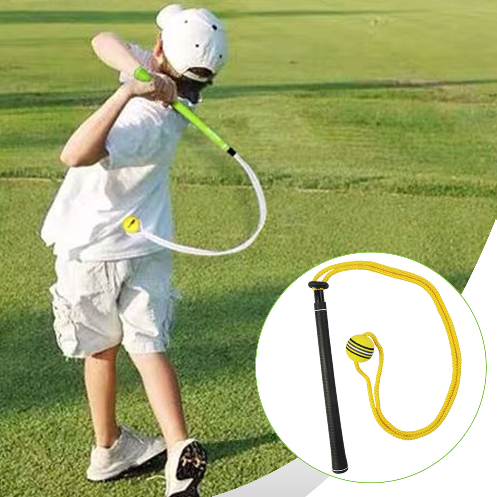 Golf Swing Trainer Elastic Rop - Golf Equipment Beginners review and price