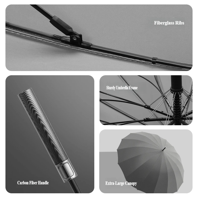 16-Rib Automatic Carbon Fiber  - Golf Umbrella Large review and price