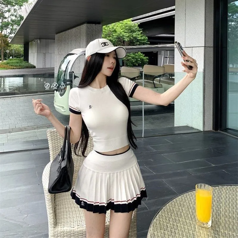 Korean Summer Two-piece Suit C - Golf Equipment For Women review and price