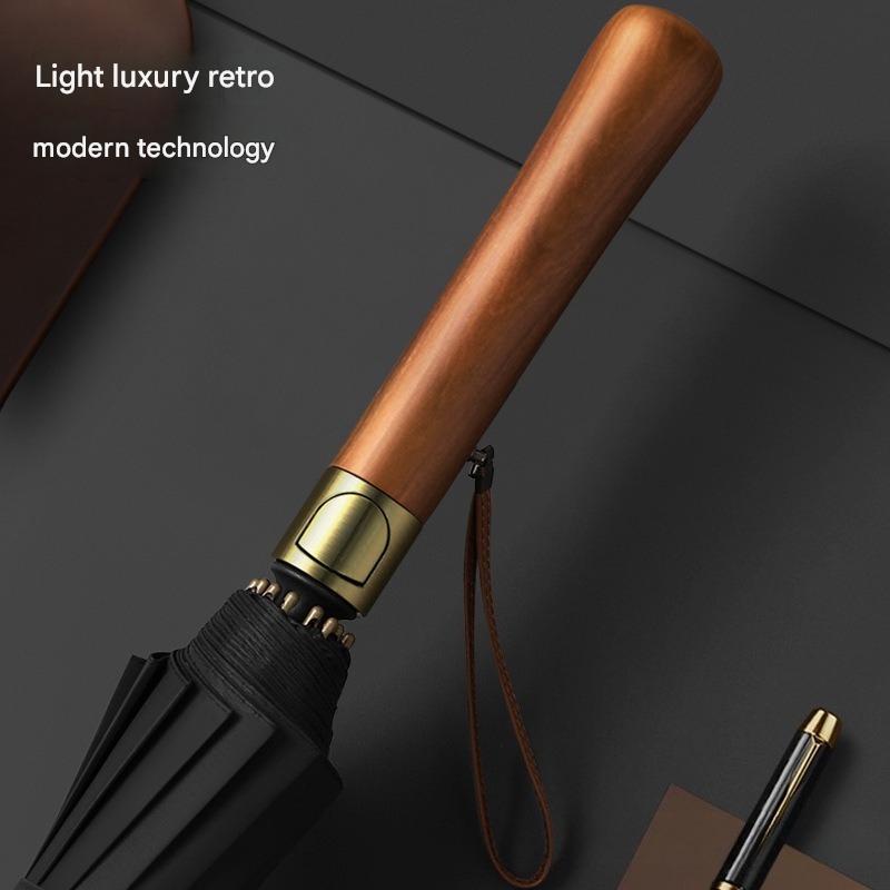 16 Ribs Golf Umbrella Wooden H - Golf Umbrella Large review and price