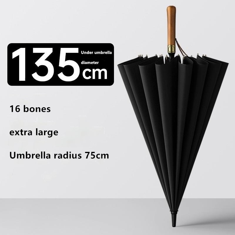 16 Ribs Golf Umbrella Wooden H - Golf Umbrella Large review and price