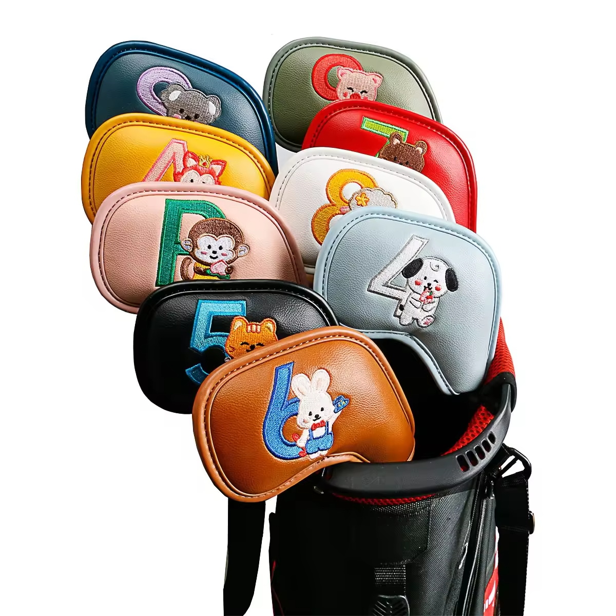 9Pcs Cute Cartoon Animal Golf  - Golf Equipment Storage review and price